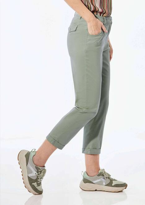 Lässige Chinohose mit weichem Peach-Finish