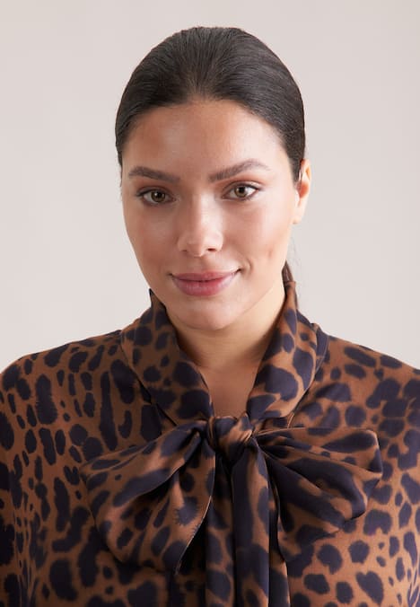 Damen Ausgestellte Bluse - Druck