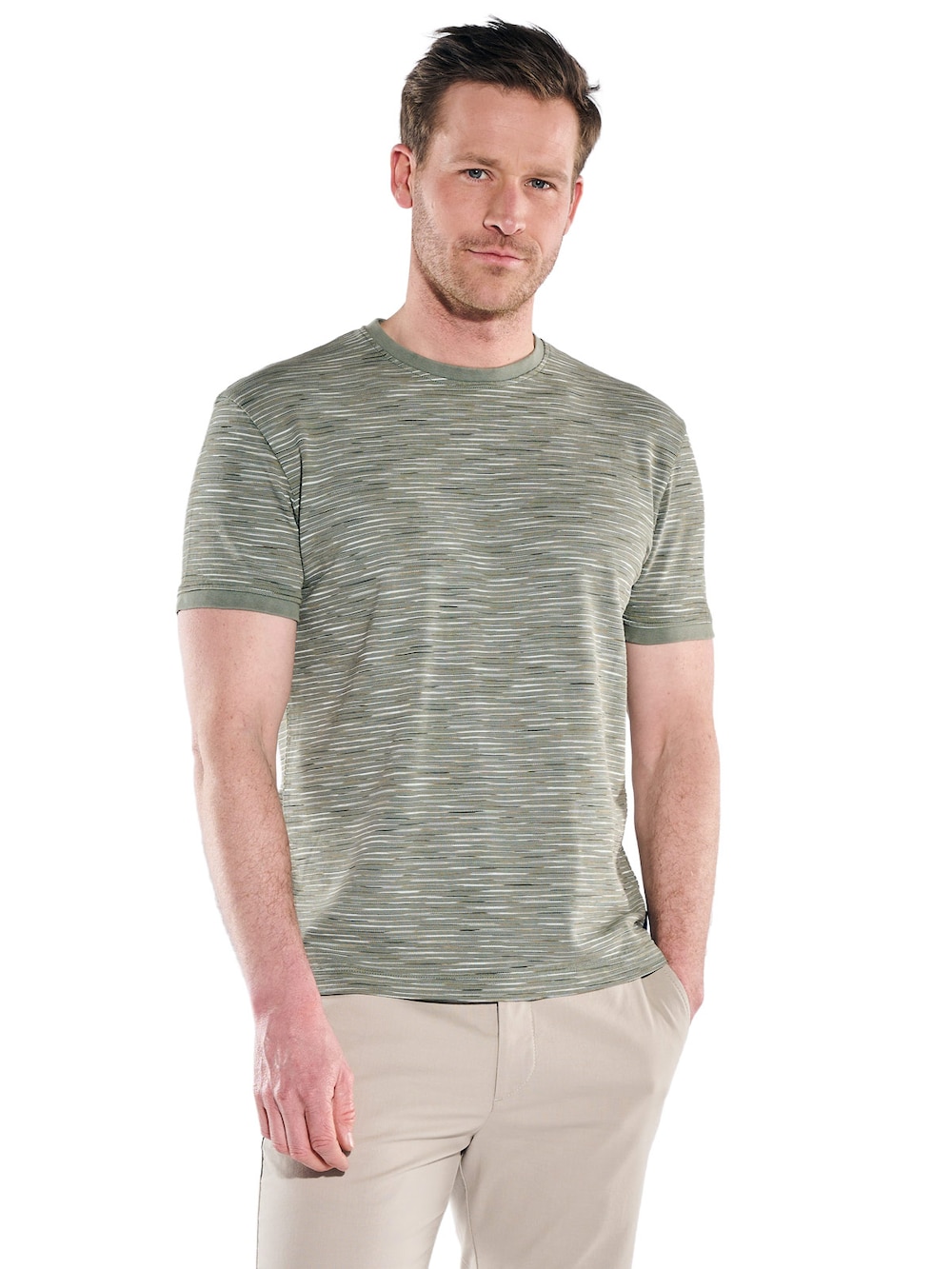 Herren Rundhals T-Shirt , Gruen