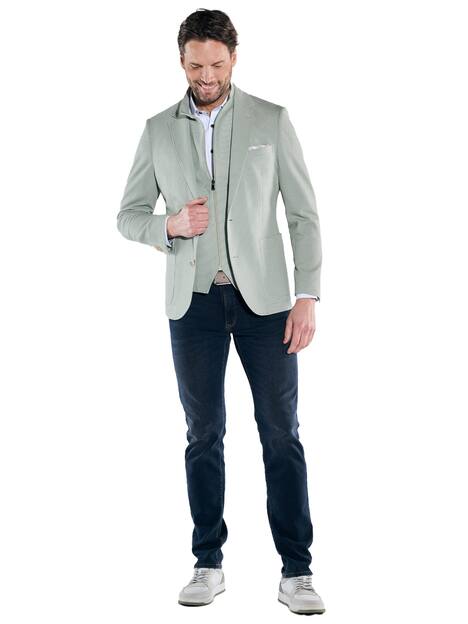 engbers Herren Sakko strukturiert , Hellgruen