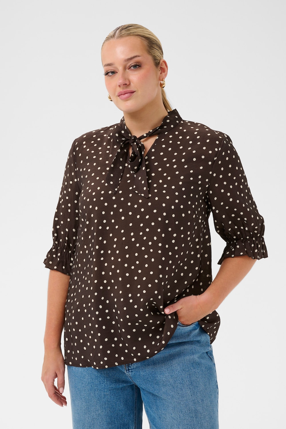Kurzarm-Bluse Regular fit