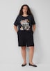 Shorts aus Leinen-Viskose-Mix