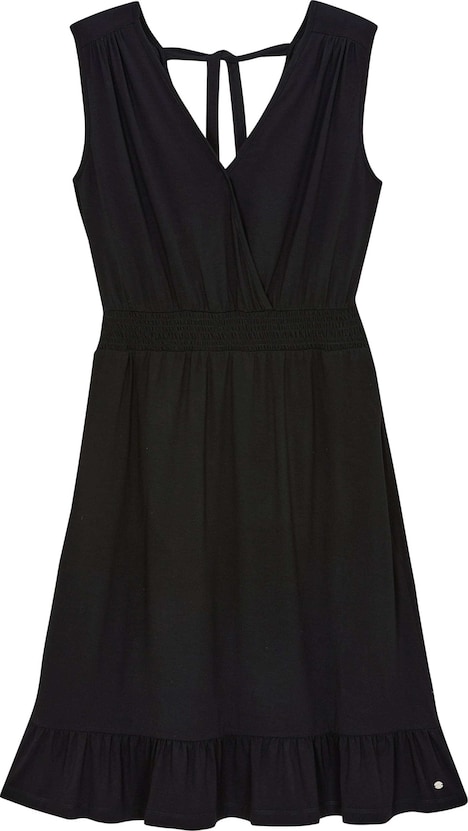 Jersey-Kleid Ärmellos Ohne Kragen