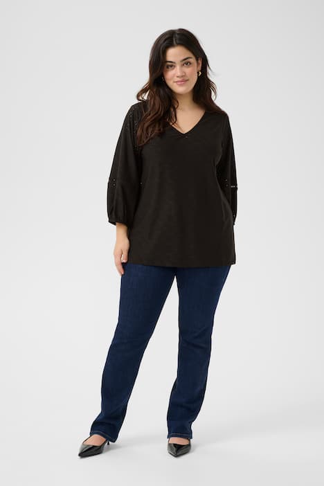 Langarm-Bluse Regular fit