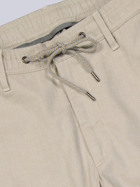 engbers Herren Chino mit Tunnelzug , Braunbeige