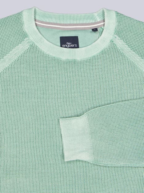 engbers Herren Pullover uni , Gruen