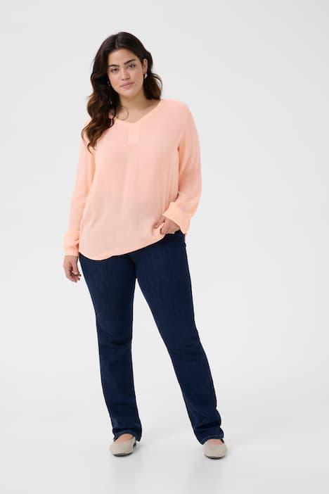 Langarm-Bluse Regular fit