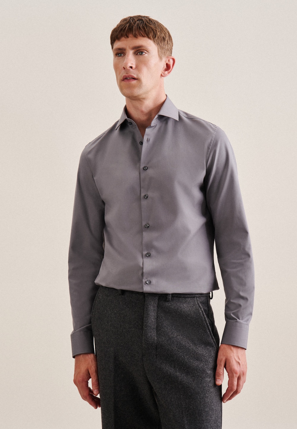 Herren Business Hemd - Uni