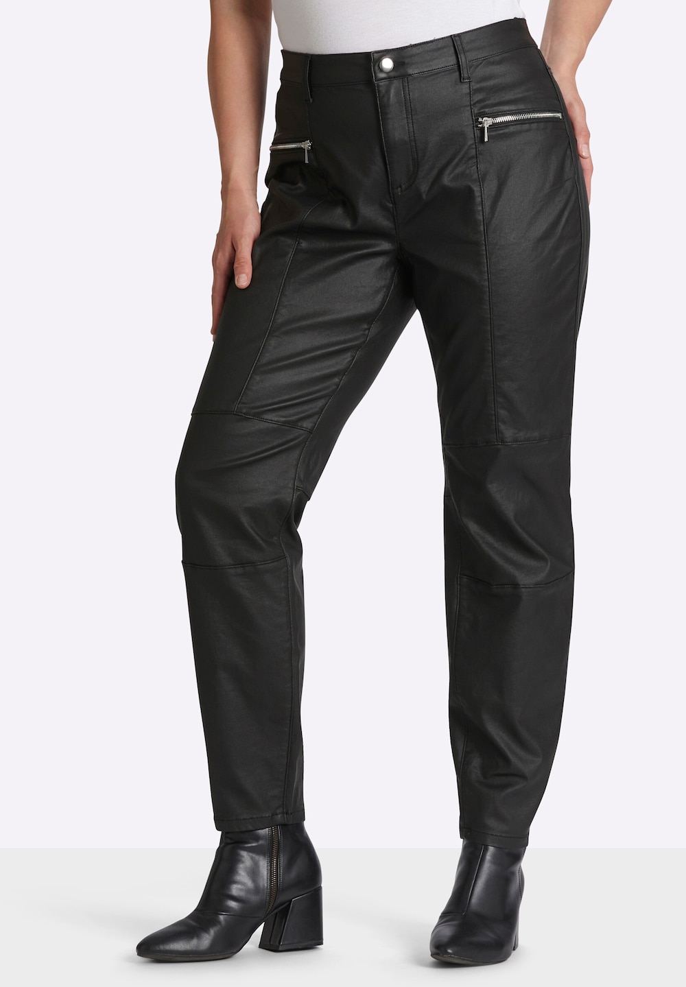 Hose lang Bengalinhose in beschichteter Optik Formbund