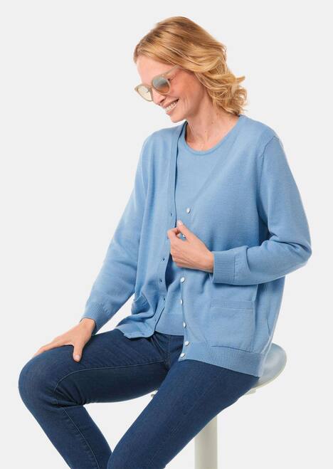 Strick-Twinset aus Merino-Schurwolle