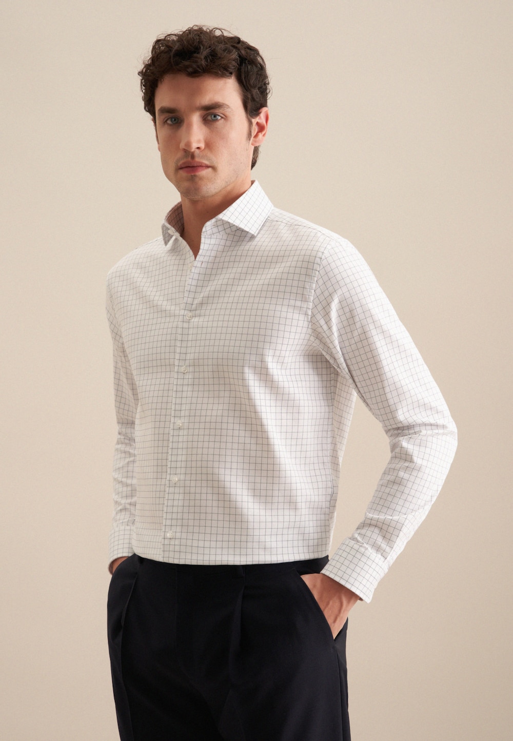 Herren Business Hemd - Karo