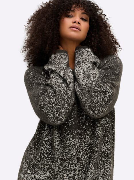 Pullover Langarm Jacquard Sonstiges Muster Ohne Kragen