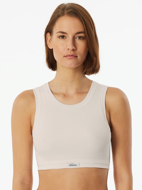 Schiesser Bustier Feinripp - Revival Paula - off-white
