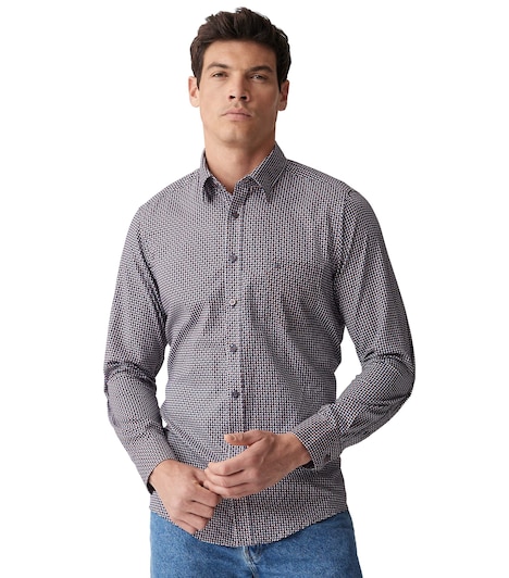 Freizeithemd Print Comfort Fit