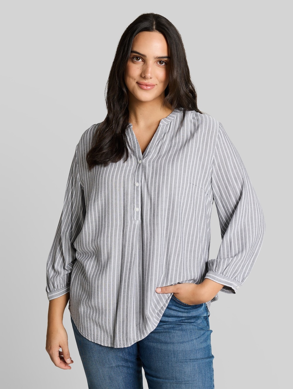 Bluse mit Streifenmuster
