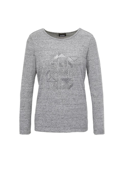 Shirt met applicatie en lange mouwen