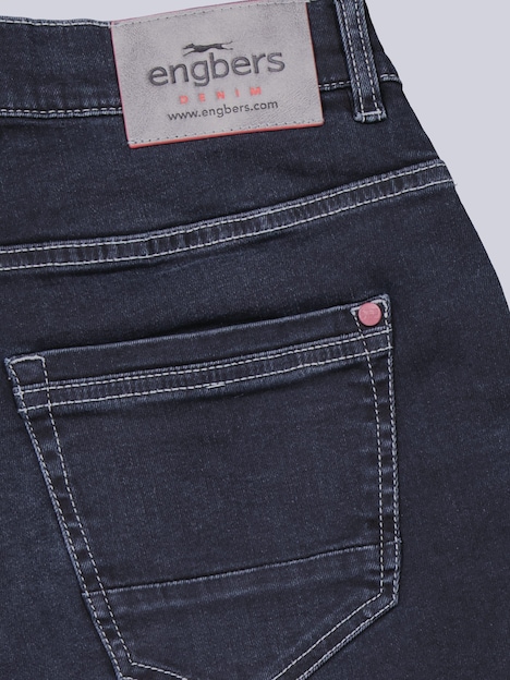 Herren Jeans 5-Pocket Superstretch , Saphirblau