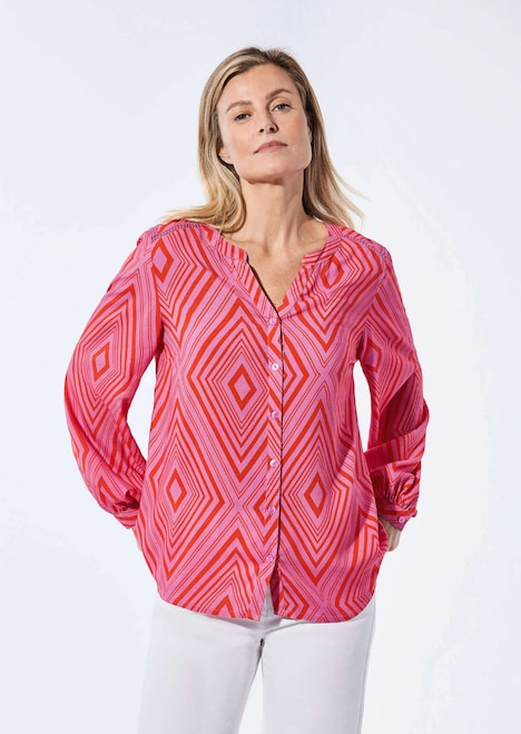 Bluse mit Tunika Ausschnitt