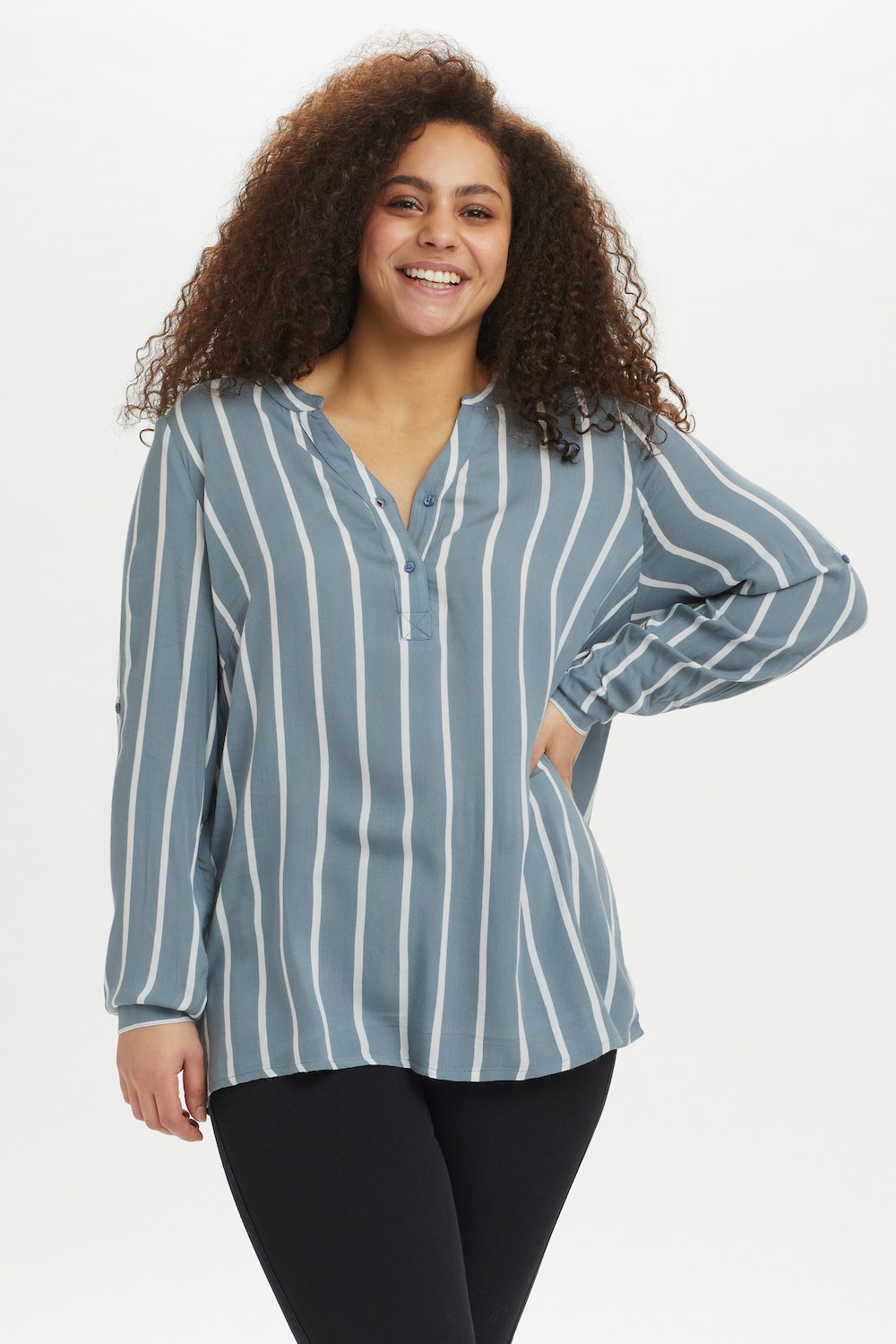 Langarm-Bluse Regular fit