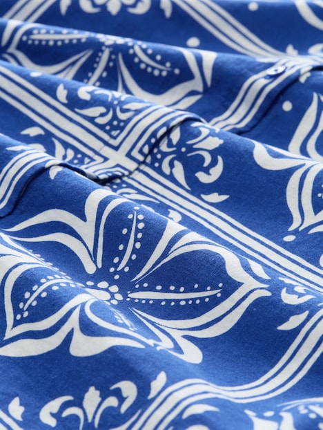 Loose Fit Bluse mit Leinenanteil