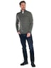 Herren Pullover Polokragen , Khaki