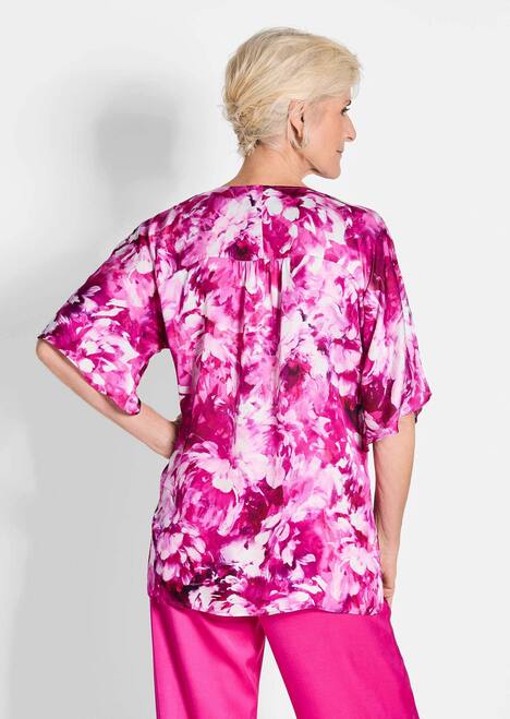 Viskosebluse mit floralem Design
