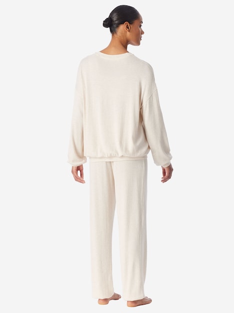 Schiesser Damen Loungeanzug Casual Feel beige-mel