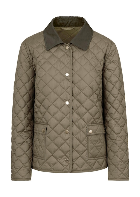 Steppjacke mit Hemdkragen