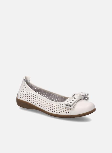 Damen Ballerina Fenja 24, weiss