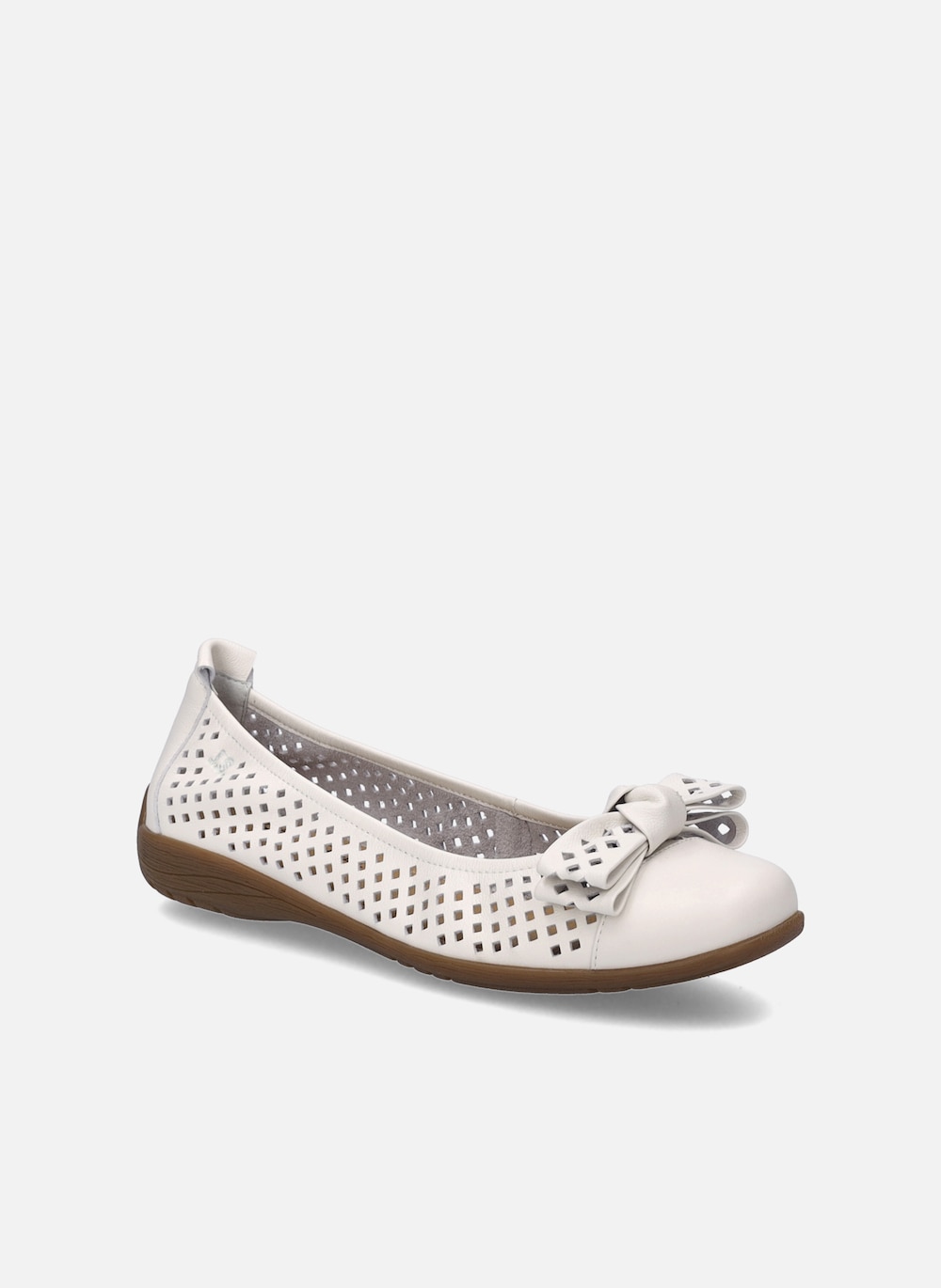 Damen Ballerina Fenja 24, weiss