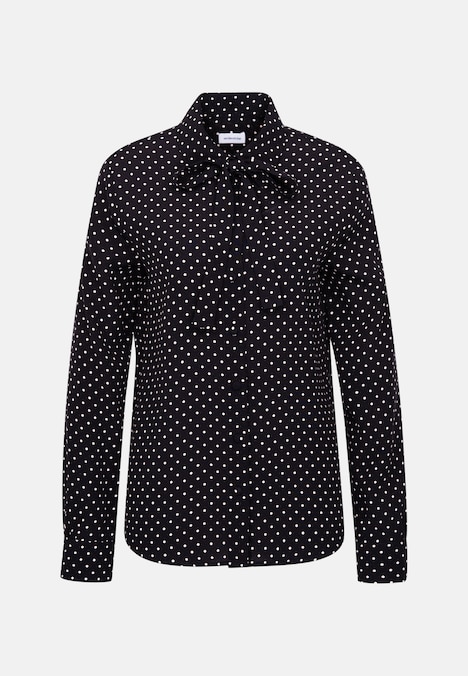 Damen Ausgestellte Bluse - Druck