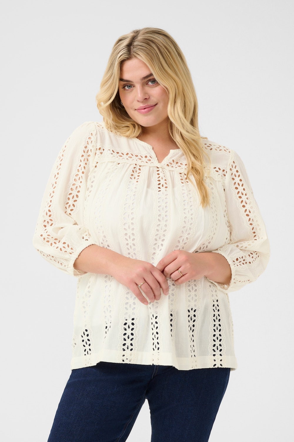 Langarm-Bluse Regular fit