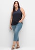 Tanktop Ärmellos Uni Ohne Kragen