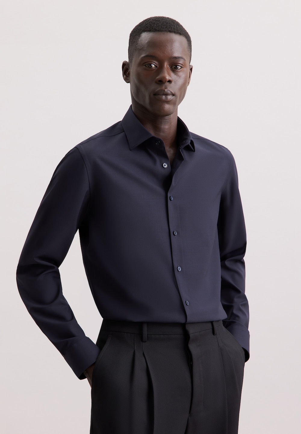 Herren Business Hemd - Uni