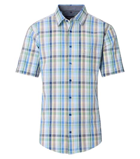 Freizeithemd Kurzarm kariert Casual Fit