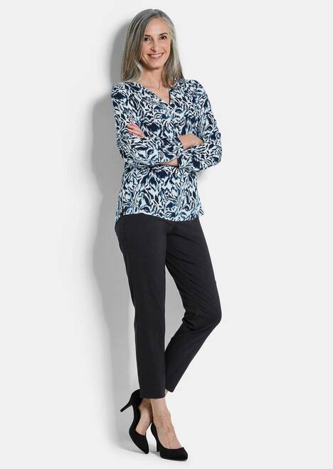 Elegante 7/8-Hose mit Schlupfbund