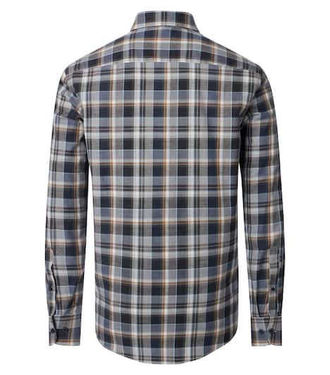 Flanellhemd kariert Casual Fit