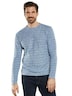 Herren Pullover gestreift , Hellblau