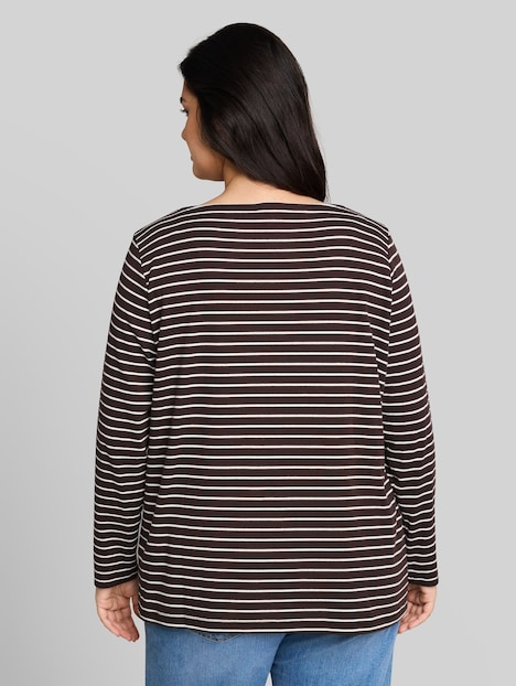 Langarmshirt mit Streifenmuster