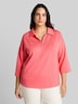 Loose Fit Scuba Langarmshirt mit Polokragen