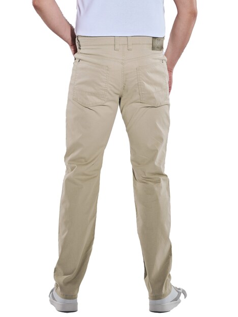 Herren 5-Pocket-Hose regular , Beige