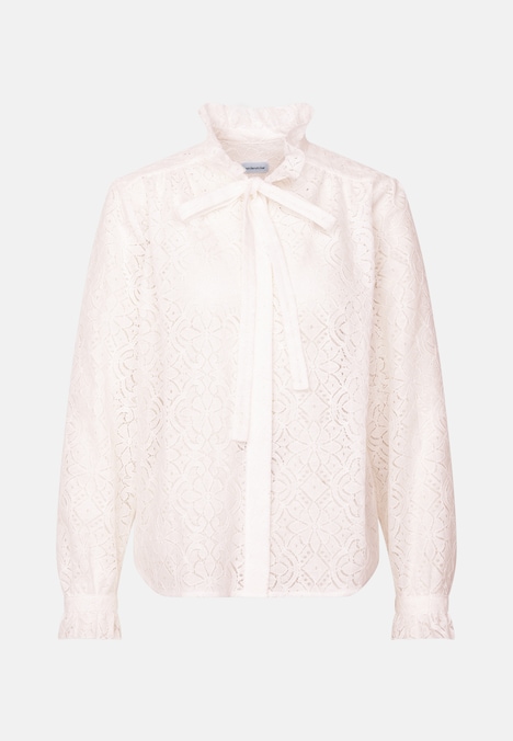 Damen Ausgestellte Bluse - Uni