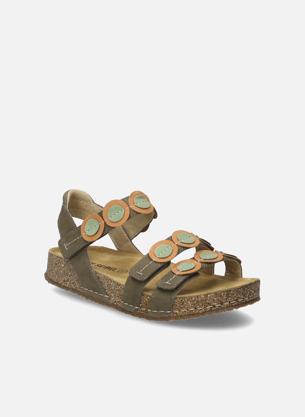 Damen Sandale Hannah 13, oliv-multi