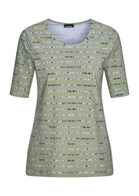 Jersey shirt met streeppatroon