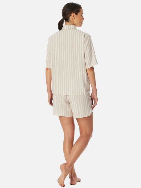 Schiesser Damen Shorty Selected Premium 7/8 - grau-jaspe