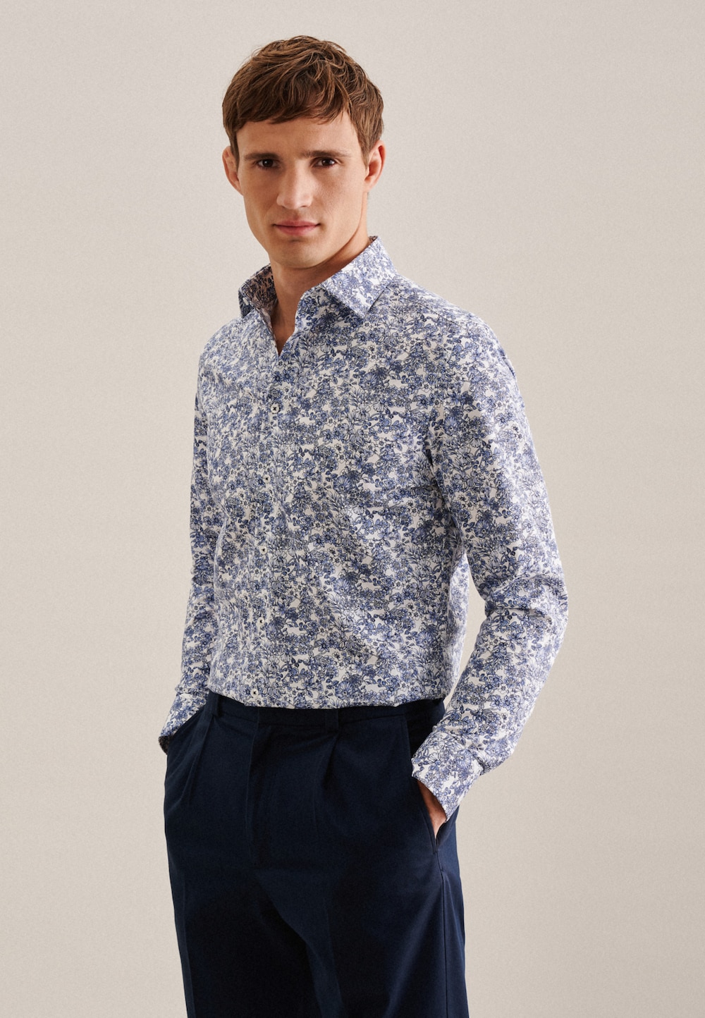 Herren Performance-Hemd - Floral