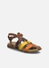 Damen Sandale Fabricia 04, cognac-multi