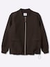 Jacke Jacke mit Leo-Alloverprint Langarm Fester Bund Stegkragen