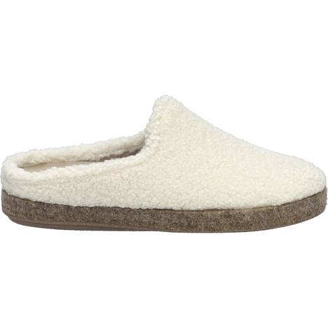 Damen Hausschuh Lara 02, offwhite-kombi