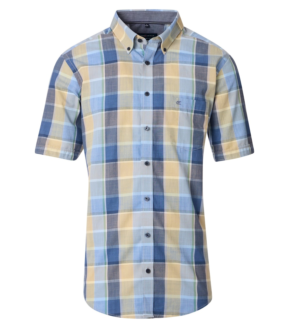Freizeithemd Kurzarm kariert Comfort Fit